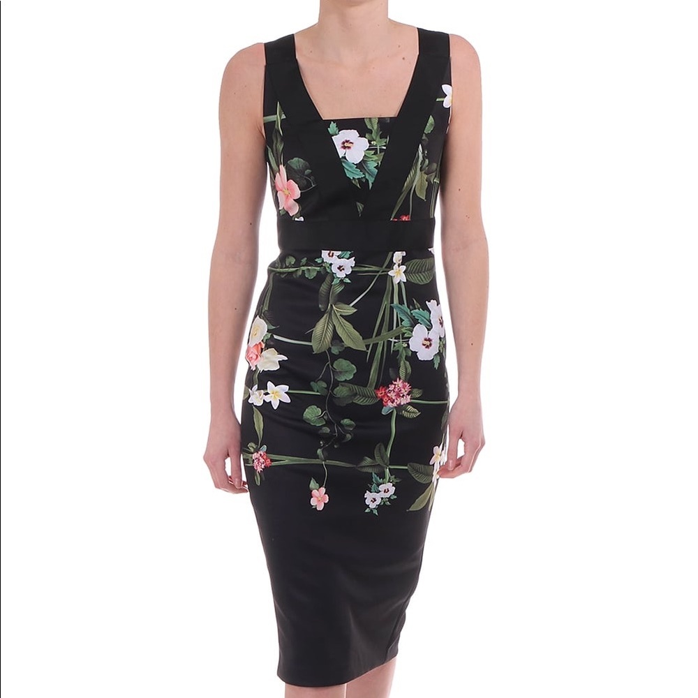 Ted Baker Black Secret Trellis Dress